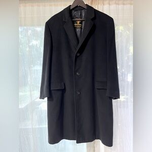 100% Mongolian Cashmere Men Coat - Black, winter, fall, luxury